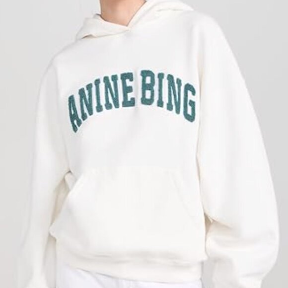 Anine Bing Tops - ANINE BING WHITE HOODIE